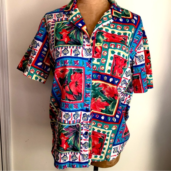 Short Sleeve Hawaiian Casual Button-Down Shirts For Men